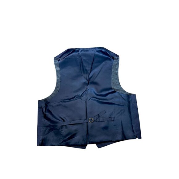 Lauren Ralph Lauren Mens XXL Blue Suit Vest Wool Blend Adjustable Back Strap NWT - Picture 4 of 5
